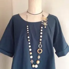 プラスヴァンドーム ロング ネックレス