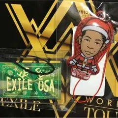 EXILE USA☆クリスマスガチャクリーナー&アクリルストラップセット