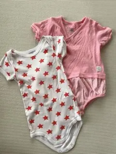 PETIT BATEAU ベビーボディスーツ 2枚セット 74cm