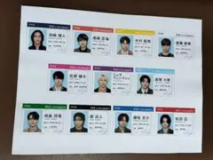 INI　学生証風カード×アクスタ風フレーク　non-no11月号　付録　1枚