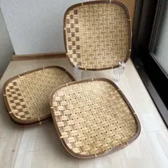 竹製 角盆ざる 5枚セットのサムネイル