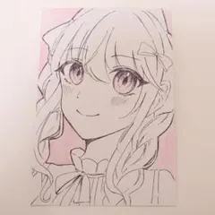 原画】ポストカード アナログ オリジナル イラスト 一点もの - メルカリ