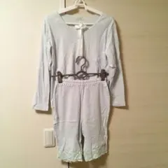 SHUE CREAM ライトブルー コットンルームウェア セットアップ M
