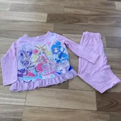 プリキュア 長袖パジャマ 上下セット ピンク 110cm
