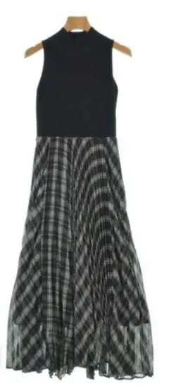 FRAY I.D ニットドッキングプリーツワンピース 0