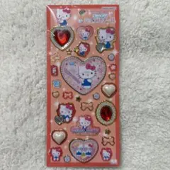 【正規品】キティ 赤 キラキラジュエルシール