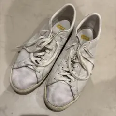 オニツカタイガー　ホワイトレザー スニーカー