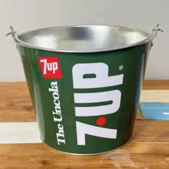 7UP バケツ アメリカン雑貨 小物入れ/オモチャ収納/鉢カバー/ゴミ箱などに♪