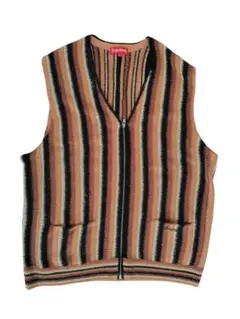 ✨未使用品✨Supreme Stripe Sweater Vest 黒 Supreme Stripe Sweater Vest (SS21) - $138