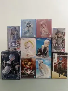 Re:ゼロから始める異世界生活 フィギュア 9点セット