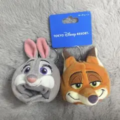 ディズニー　ズートピア　ジュディ　ニック　キーホルダー