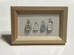 シーグラスアート (ミニ) ボトルデザイン ハンドメイド