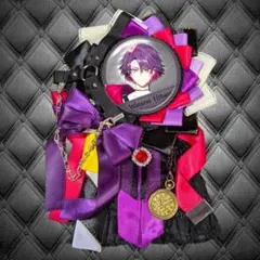 痛ロゼット　ロゼット　渡会雲雀イメージ　にじさんじ　黒紫　痛バ