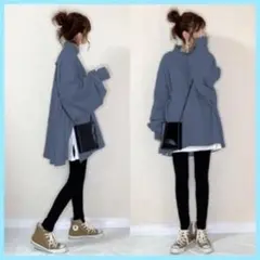 トレーナー スウェット パーカー トップス フェイクレイヤード カジュアル