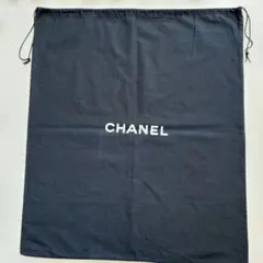 CHANELブラックカラー巾着型保存袋（ダストバッグ）