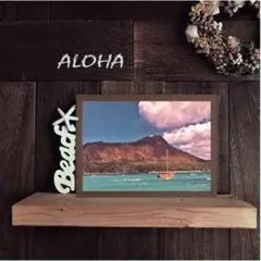 【送料無料】南国の風景☆HAWAII No.708 　フレーム付　 A4サイズ
