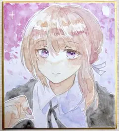 手描きイラスト ミニ色紙 レミエール ゼンゼロ - メルカリ