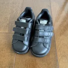 adidas Stan Smith ブラック ベルト付きスニーカー 14cm