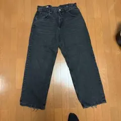 ZARA 黒デニム　ワイド　メンズのサムネイル