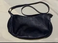 FURLA 黒 レザー ショルダーバッグ