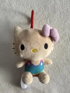 SEGAサンリオ　日焼けキティマスコット　レインボー　カラビナ付き　新品・未使用