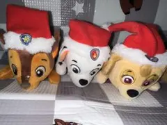 パウ•パトロール サンタ帽子ぬいぐるみのサムネイル