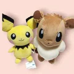 【新品】ポケモン もふぐっとぬいぐるみ ピチュー＆イーブイ セット 大きめサイズ