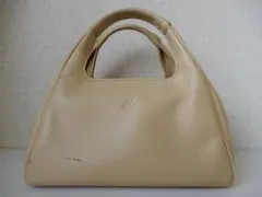 本革☆横浜元町Kitamura(キタムラ)☆レザーハンドバッグ　クリームのサムネイル