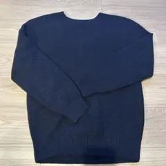 UNIQLO ネイビー　M 3Dクルーネックセーター