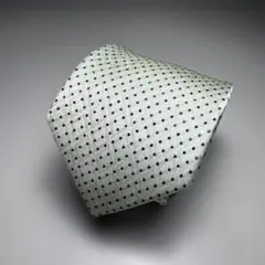 【おまとめご購入で2割引中】 淡いグリーン系 ドット柄 ネクタイ
