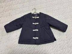 ZARA ネイビー キルティングジャケット 2y 90センチ　着画あり