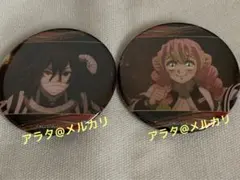 鬼滅の刃 伊黒小芭内 甘露寺蜜璃 キャラバッジコレクション 缶バッジ 2点セット