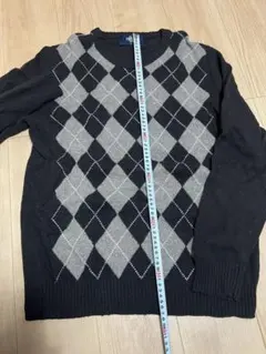アーガイル柄ニットセーター