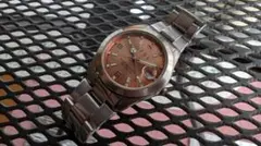 オペル 腕時計 オレンジ文字盤 稼動品 ジャンク扱い