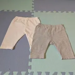 UNIQLO & 西松屋 ベビー レギンス 夏用 2枚セット 80cm