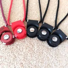 ネック ストラップ 赤 黒 ５本