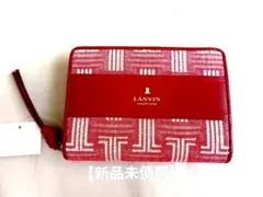 新品未使用　LANVIN コレクション 2つ折り財布 レッド ジーンパースのサムネイル