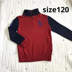 Polo by Ralph Lauren 120 ハーフジップニットトップス