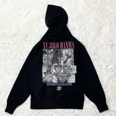 LONELY 論理 グラップラー刃牙 パーカー フーディー 範馬勇次郎 XL 黒のサムネイル