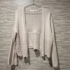 【GU】透かし編み カーディガン Ｓ
