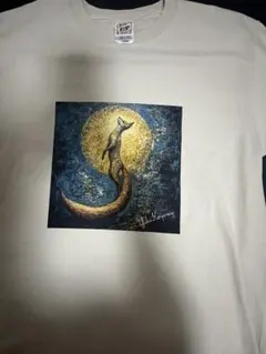 Yuki Koyanagi アートTシャツ ベージュ LARGEのサムネイル