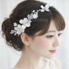 髪飾り　卒業式　結婚式　成人式　ヘアアクセサリー　ヘッドドレス　カチューシャ　花