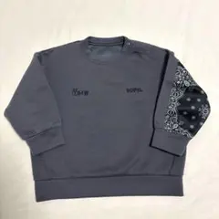 1MW by SOPH. × GU グレー トレーナー スウェット 袖バンダナ柄 - メルカリ