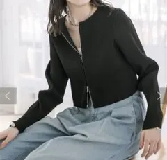 【mystic】Wジップニットカーディガン