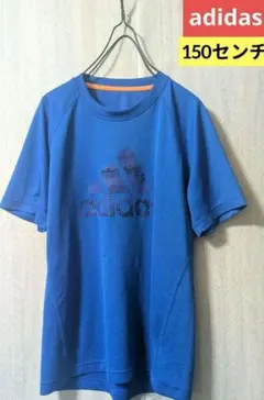adidas150センチ キッズ Tシャツ ブルー スポーツウェア