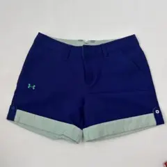 Under Armour レディースパンツ MD ネイビー/グリーン