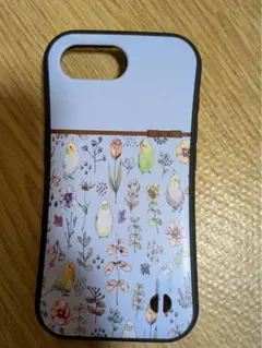 花と鳥のデザイン iPhone用ハードケース16e