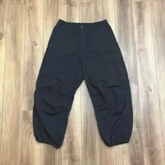 GU ジーユー ワイドパンツ カーゴパンツ 黒 Lサイズ