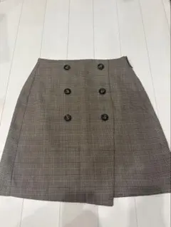 GU チェック柄 タイトスカート
