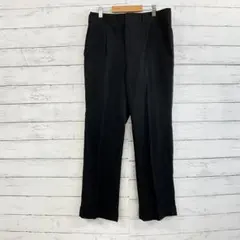 メンズ 黒 スラックス ノータック 通勤 大人 綺麗め 美脚効果 M ビジネス